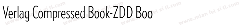 Verlag Compressed Book-ZDD Book字体转换